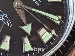 Vintage EverSwiss Aqua Sport Diver Watch withRonda 7115 Mvmt, Runs FOR PARTS/REPAIR