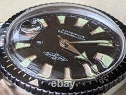 Vintage EverSwiss Aqua Sport Diver Watch withRonda 7115 Mvmt, Runs FOR PARTS/REPAIR