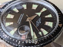 Vintage EverSwiss Aqua Sport Diver Watch withRonda 7115 Mvmt, Runs FOR PARTS/REPAIR