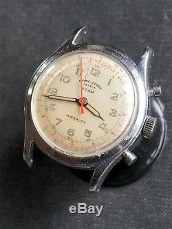Vintage Favre-Leuba Stop Chronograph Mens Watch NOT WORKING FOR PARTS 32,5mm