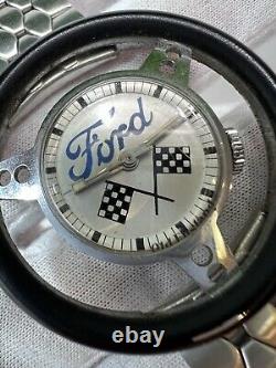 Vintage Ford Mustang Steering Wheel Watch Rare Old England Not Working