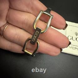 Vintage GUCCI 1500 Gold Bangle Quartz Women's Wristwatch For Parts Repair