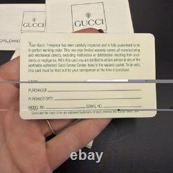 Vintage GUCCI 1500 Gold Bangle Quartz Women's Wristwatch For Parts Repair