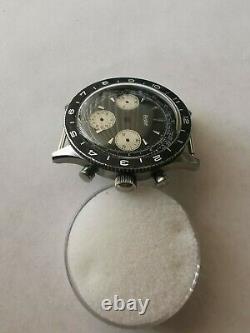 Vintage Gallet Chronograph Watch Stainless Case & Dial Valjoux 72 For Parts
