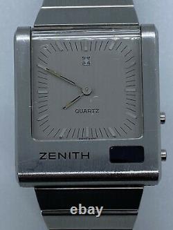 Vintage Gents Zenith Time Command LED Watch Not Working