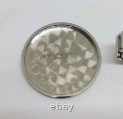 Vintage Gigandet Wakmann 17J Braille Mechanical Wrist Watch For Parts Or Repair