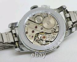 Vintage Gigandet Wakmann 17J Braille Mechanical Wrist Watch For Parts Or Repair