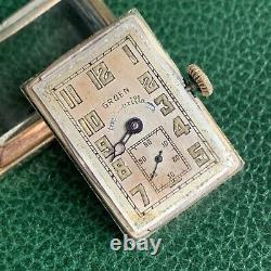 Vintage Gruen Cal. 157 15 Jewels 14K GF Art Deco Wristwatch for PARTS / REPAIR
