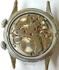 Vintage HELBROS BREVET 233 Alarm Manual Wind Men's Watch Parts Repairs