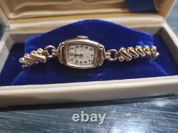 Vintage Hamilton Wristwatch, Case And Box. Not Working. 997 Margot 10k GF