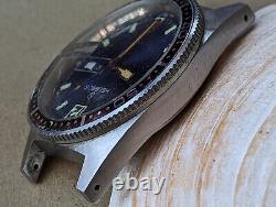 Vintage Helbros Day-Date Diver Watch withElgin AS 1914, Keeps Time FOR PARTS/REPAIR