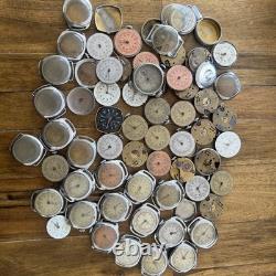 Vintage Huge Lot Cimer Rubis Sperina SWISS Pin Lever Watches For Parts