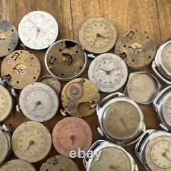 Vintage Huge Lot Cimer Rubis Sperina SWISS Pin Lever Watches For Parts