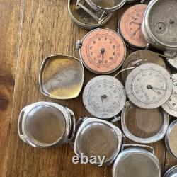 Vintage Huge Lot Cimer Rubis Sperina SWISS Pin Lever Watches For Parts