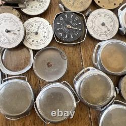 Vintage Huge Lot Cimer Rubis Sperina SWISS Pin Lever Watches For Parts