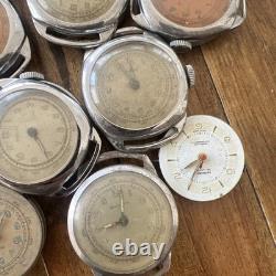 Vintage Huge Lot Cimer Rubis Sperina SWISS Pin Lever Watches For Parts