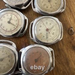 Vintage Huge Lot Cimer Rubis Sperina SWISS Pin Lever Watches For Parts