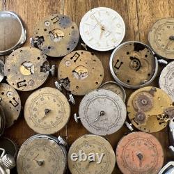 Vintage Huge Lot Cimer Rubis Sperina SWISS Pin Lever Watches For Parts