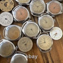Vintage Huge Lot Cimer Rubis Sperina SWISS Pin Lever Watches For Parts