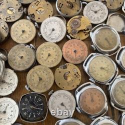 Vintage Huge Lot Cimer Rubis Sperina SWISS Pin Lever Watches For Parts
