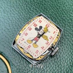 Vintage Ingersoll Mickey Mouse Watch Clean Dial Not Running for PARTS / REPAIR