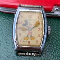 Vintage Ingersoll Mickey Mouse Wristwatch #2 Not Running for PARTS / REPAIR