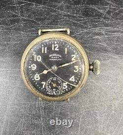 Vintage Ingersoll Wrist Radiolite Wristwatch Mens Watch Mechanism USA Parts