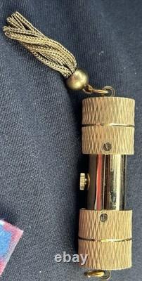 Vintage Itraco Pendant Watch Swiss Not Working Gold Tone Tassel