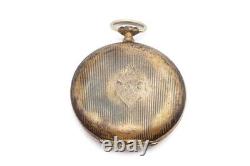 Vintage Janus Pocket Watch 800 Silver Case For Parts