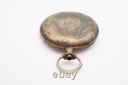 Vintage Janus Pocket Watch 800 Silver Case For Parts