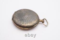 Vintage Janus Pocket Watch 800 Silver Case For Parts