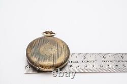 Vintage Janus Pocket Watch 800 Silver Case For Parts