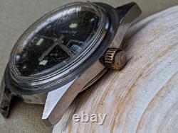 Vintage Jubilee Day-Date Diver Watch withMissing Bezel, RUNS SLOW FOR PARTS/REPAIR