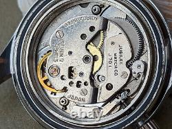 Vintage Jubilee Day-Date Diver Watch withMissing Bezel, RUNS SLOW FOR PARTS/REPAIR