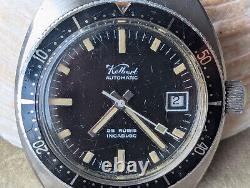 Vintage Kelbert All SS Diver withCountdown Bezel, Screwdown Crown FOR PARTS/REPAIR
