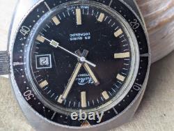 Vintage Kelbert All SS Diver withCountdown Bezel, Screwdown Crown FOR PARTS/REPAIR
