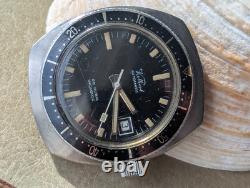 Vintage Kelbert All SS Diver withCountdown Bezel, Screwdown Crown FOR PARTS/REPAIR