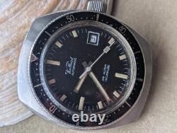 Vintage Kelbert All SS Diver withCountdown Bezel, Screwdown Crown FOR PARTS/REPAIR