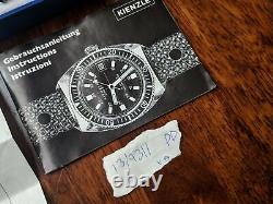 Vintage Kienzle Sport German Diver Watch withBox, Papers, Bezels FOR PARTS/REPAIR