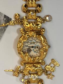 Vintage Kirks Folly Nautical Treasure Map Watch NOT Working For Parts Only AS IS