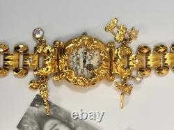 Vintage Kirks Folly Nautical Treasure Map Watch NOT Working For Parts Only AS IS
