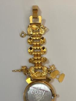 Vintage Kirks Folly Nautical Treasure Map Watch NOT Working For Parts Only AS IS