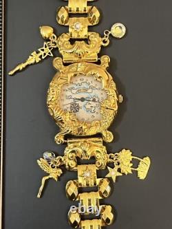 Vintage Kirks Folly Nautical Treasure Map Watch NOT Working For Parts Only AS IS
