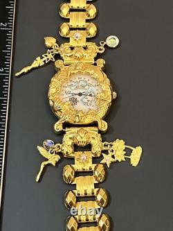Vintage Kirks Folly Nautical Treasure Map Watch NOT Working For Parts Only AS IS