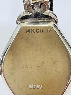 Vintage Ladies 14k White Gold With Diamonds Wittnaurer Watch Not Working