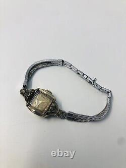 Vintage Ladies Welsbro 17 Jewels 10K RGP Watch Swiss-Made for Parts or Repair