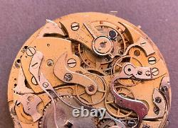 Vintage Landeron Repeater Pocket watch Movement for parts or repair