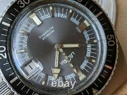 Vintage Laora 20 ATM Diver Watch withAll SS Case, ETA 2782, Runs FOR PARTS/REPAIR