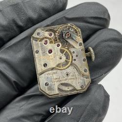 Vintage Longines Art Deco Men's Watch 15 Jewels FOR PARTS/REPAIR