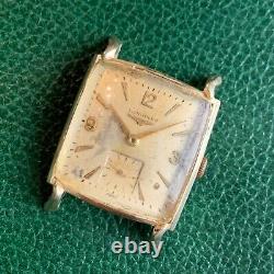Vintage Longines Cal. 23Z 17 Jewels Square Art Deco Wristwatch PARTS / REPAIR